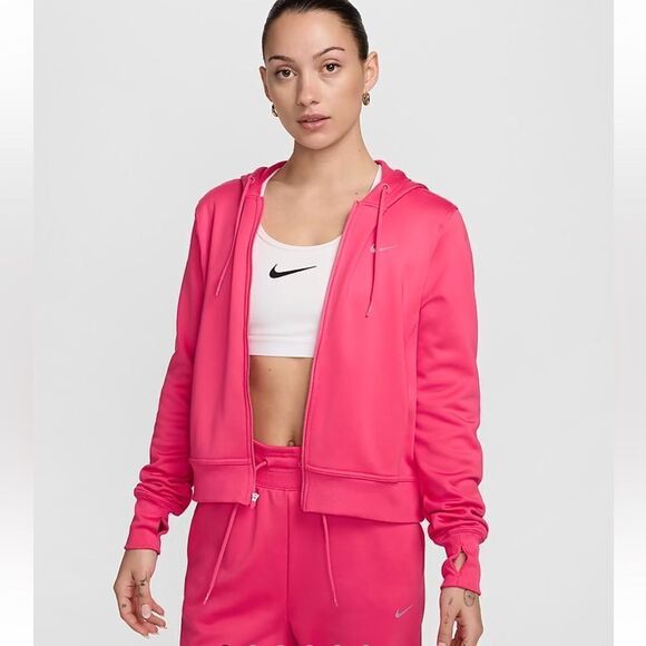Nike Therma-FIT One Women's Full-Zip Hoodie in Aster Pink! - Picture 8 of 8